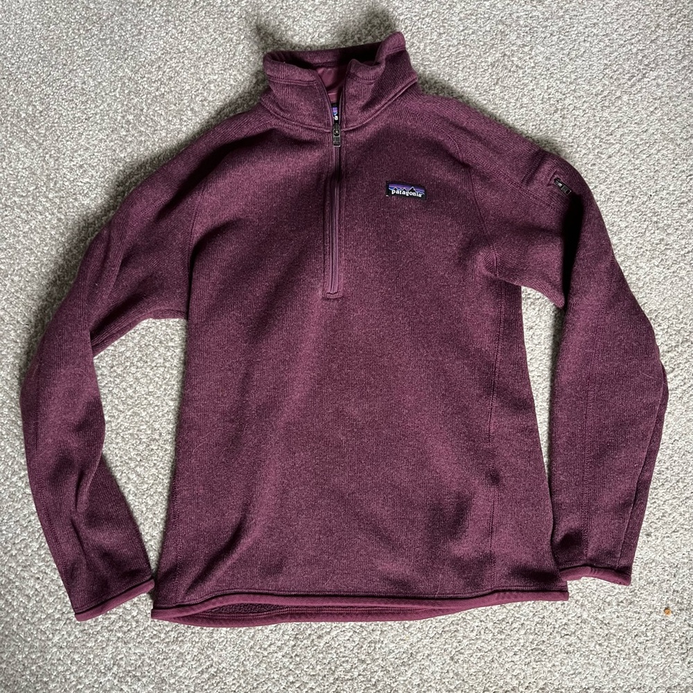 Patagonia Better Sweater Quarter Zip Pullover- Purple